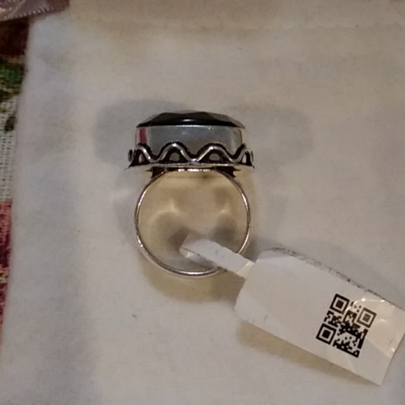 SS 20Ct Genuine Smokey Quartz Ring - Picture 6 of 7